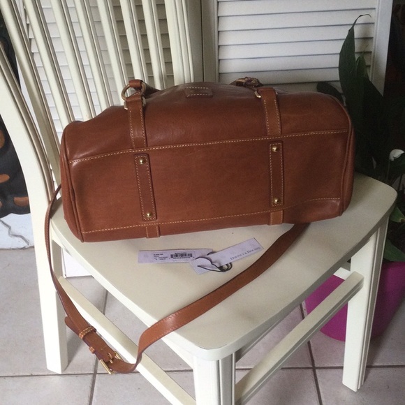 ❤️❤️❤️MAJOR CLEARANCE❤️❤️❤️Dooney & Burke Medium Satchel in Natural. Like New 🎁 - Picture 7 of 11